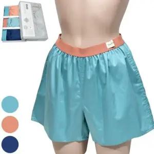 각적인 트렁크 여성용 사각 60수 3매입 컬러배색 ZF 팬티 더끌리오 그레이 감각적인