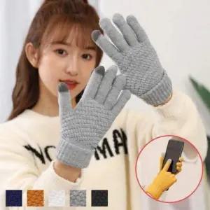 터치 526PSR05 스마트폰 추천 니트 장갑 꾸안꾸 와플 골지 기