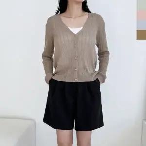 2L-PPT 1015 여자 골지 봄여름니트가디건