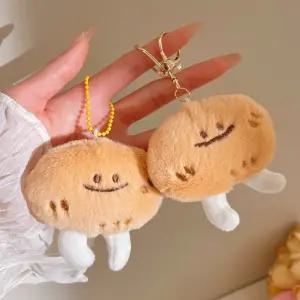 웃는 감자 인형키링 스마일 포테이토 다리달린 가방고리 야채 가방고리 감자 스마일 열쇠고리 웃는