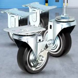 경량용 4 검정고무/바퀴 소형 케스터 의자 이동식 통