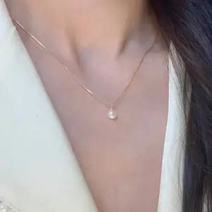 행운 상징 고급 데일리 라이크 진주 목걸이 2color 예쁜 액세서리 심볼 소품