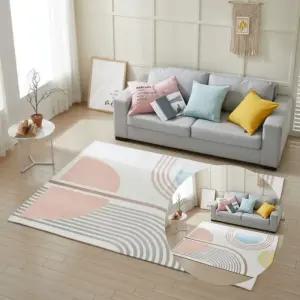 거실용 생활방수 디자인 DTP 항균 생활 방수 카페트 100x150 바닥 깔개용