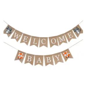 (PW) (패브릭웰컴베이비가랜드) 샤워 장식 데코인테리어가 방꾸미기 파티용품 파티벽 파티가 용가렌드