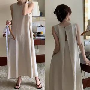 ing 비바데이 뒤가살짝열리는서스펜더원피스 휴양지 롱 바캉스