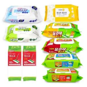 물 손 정전기 청소포 정전기포 위생행주 밀대패드 걸레청소포 청소포8종