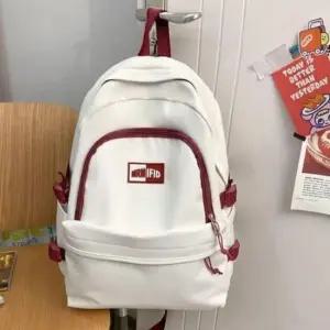 [패션] 학생용 캐주얼 데일리 여성 여행용 와인 컬러 백팩 여대생 고등학생 가방