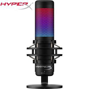 HyperX 쿼드캐스트, S, SoloCas 미니 E 스포츠 마이크, 컴퓨터 게임 라이브 PC 노트북용 RGB