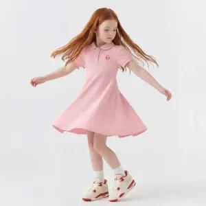 캐치! 티니핑 여아용 아름핑 PK 카라 플레어 5부 반팔 원피스PE