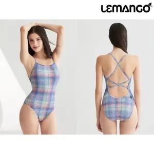 르망고 5674 아르모니에 체크 더블 크로스백 여성 원피스 수영복