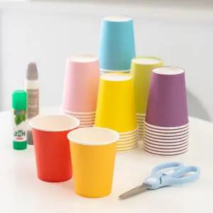 [티처스]민화샵 컬러 종이컵 100개입