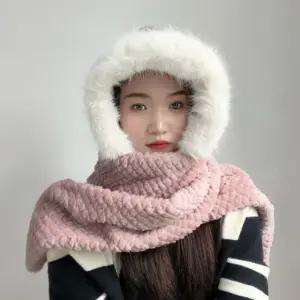 후드 장갑목도리 머플러 포근하루 일체형 여자겨울목
