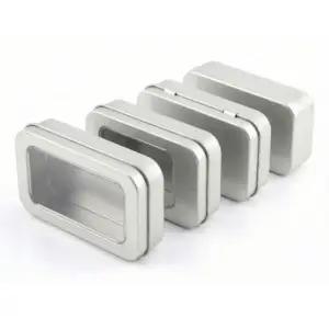 사각 무지 철제 틴케이스 포카 굿즈 정리 보관함 정리함 틴박스 창문형 쇠통 소품함