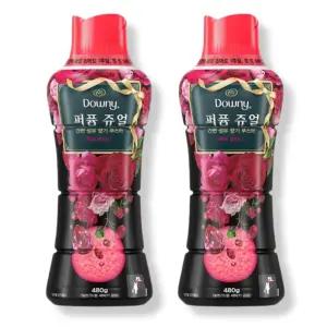 다우니 퍼퓸 쥬얼 루비 피오니 향기부스터, 480g, 2개