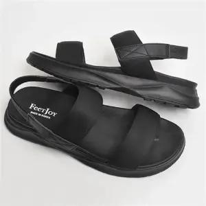 커플샌들 깔끔한 남자 검정 샌들 여름 캐주얼 편안한 발볼 신발