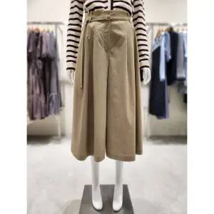 백화점 온앤온 뒷밴딩 벨티드 7부 와이드 팬츠 NJW5AL829