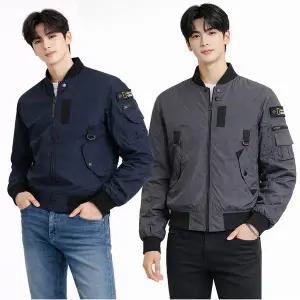 [디바옴므]포인트 간절기 항공 점퍼 집업 자켓 MA1 바람막이 야상 작업복 남자 남성