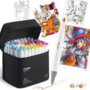 오후후 마커펜 브러시 타입 72색 호놀룰루 시리즈