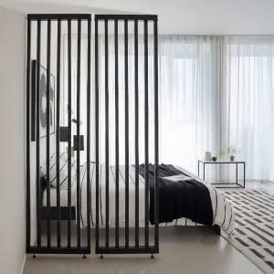 아씨방가구 메이크 스트라이프 무타공 침실 인테리어 가벽 파티션 402