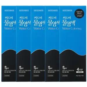 씨드비 물염색 비건 새치 염색약 내추럴블랙 20회분