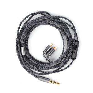 Tripowin Grace 탈착식 이어폰 케이블(마이크 포함) 은도금 무산소 구리 OFC Olina Mele