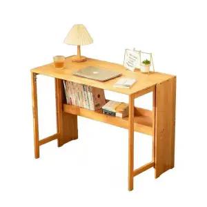 접이식 학생 1인용 일자형 우드 책상 원룸