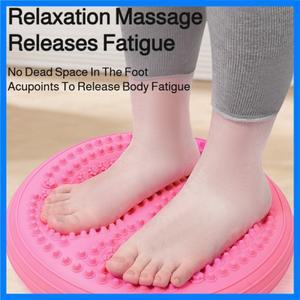 발 마사지 기능이 있는 요가, 코어 및 다리 근력 훈련용 에어 스텝퍼, 핸드 에어 펌프 포함