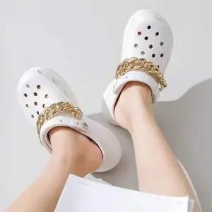 [에이치플러스몰]체인 진주 신발장식 파츠 신발악세사리 진주 사슬 메탈 장식