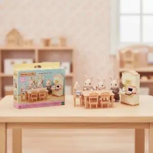 실바니안 패밀리 아기의자 다이닝룸 세트 인형놀이 피규어 소꿉놀이 가구 주방 소품 미니어처