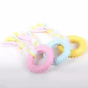 [티티펫] TPR 파스텔 장난감 (로프 도넛/색상랜덤발송