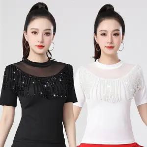 라인 여성 댄스상의 사교 줌바 라틴 방송 모던 스포츠 댄스복