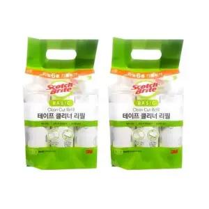 3M돌돌이 베이직 테이프 클리너 대형 리필 6개입 2개