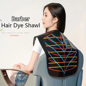 이발 실리콘 케이프 방수 보호 칼라 머리 염색 숄 패드 목 망토 전문 살롱 스타일링 액세서리