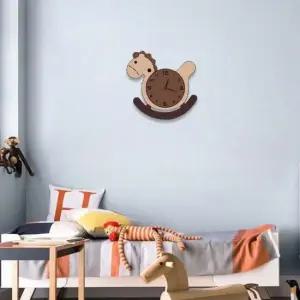 [데코] 말장난감모양 인테리어 저소음 벽시계 조립형 DIY제품