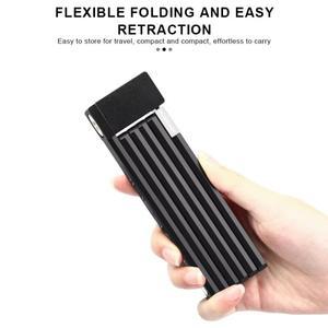 접이식 자전거 잠금 장치 휴대용 MTB 스쿠터 전기 로드 바이크 체인 높은 보안 도난 방지