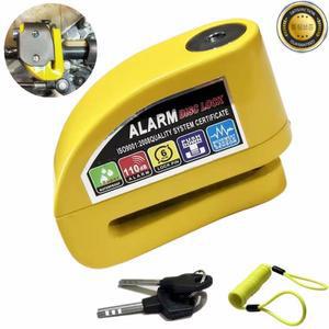 오토바이 자전거 잠금 경보 보호 자물쇠 안전 도난 방지 스쿠터 휠 디스크 브레이크 장치 열쇠가 있는 방수