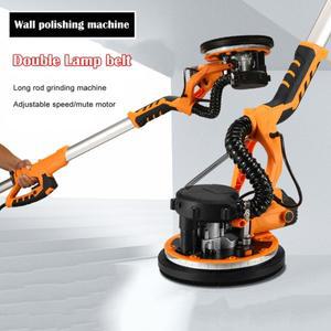 전기 건식 벽체 샌딩기 그라인딩 퍼티 먼지 없는 진공 LED 긴 막대 연마 사포 9 인치 225mm