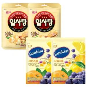 해태제과 썬키스트 캔디 317g 2개 + 알사탕 319g 2개 (4개)