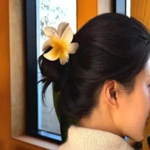 집게핀 반묶음집게핀 똥머리집게핀 반머리집게핀 하와이꽃핀
