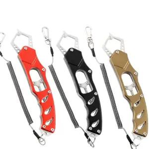 호환  컬러 고기 코 펜치 제어 야외 기어 도구 금속 낚시 집게 그리퍼 휴대용 강력한