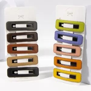 예쁜 여성 귀여운 헤어 포인트 스타일 컬러 똑딱핀 ifF7+6zyf