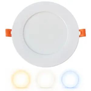 LED 매입등 100mm(4인치) 140mm(5인치)겸용 15W 방습 플리커프리 다운라이트