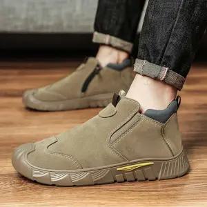 남성운동화코디 직장인 남성 워크샵 패션 캐주얼 운동화 지퍼 털안감