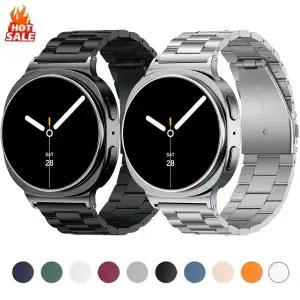 갤럭시 워치 8 40mm 44mm 8 클래식 46mm 스테인리스 스틸 스트랩 갤럭시 워치 7 울트라 2025 47mm 메탈 밴