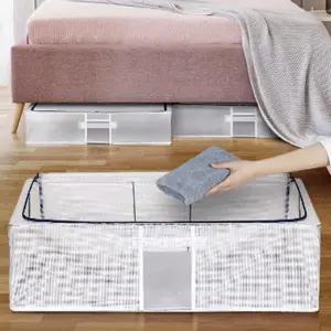 리빙박스 보관함 이불 정리 침대밑 특대형 옷