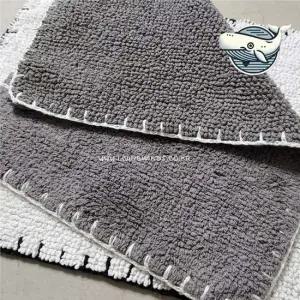 모던한 스티치 욕실 발매트 고급스러운 발닥개