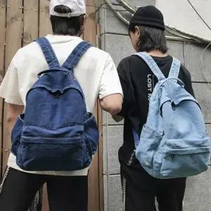 [신상오픈런]데님백팩 청가방 남녀공용 캐쥬얼 워싱진 (30488587)