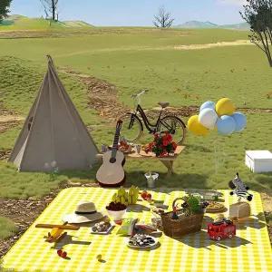 피크닉 방수 돗자리 매트 접이식 보관가방 1인돗자리 방수피크닉매트