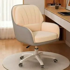 컴퓨터 의자 푹신한 벨벳 카키 디자인 1인용 바퀴 소파