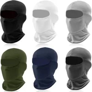 남성용 6팩 스키 마스크 발라클라바 가벼운 오토바이 풀페이스 야외 여름 자외선 차단 커버